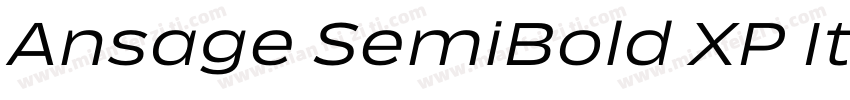 Ansage SemiBold XP Italic字体转换